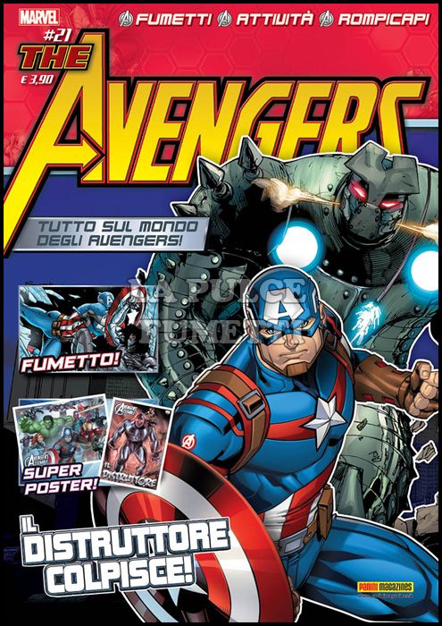 MARVEL ADVENTURES #    30 - AVENGERS MAGAZINE 21 + SCUDO LANCIA DISCHI